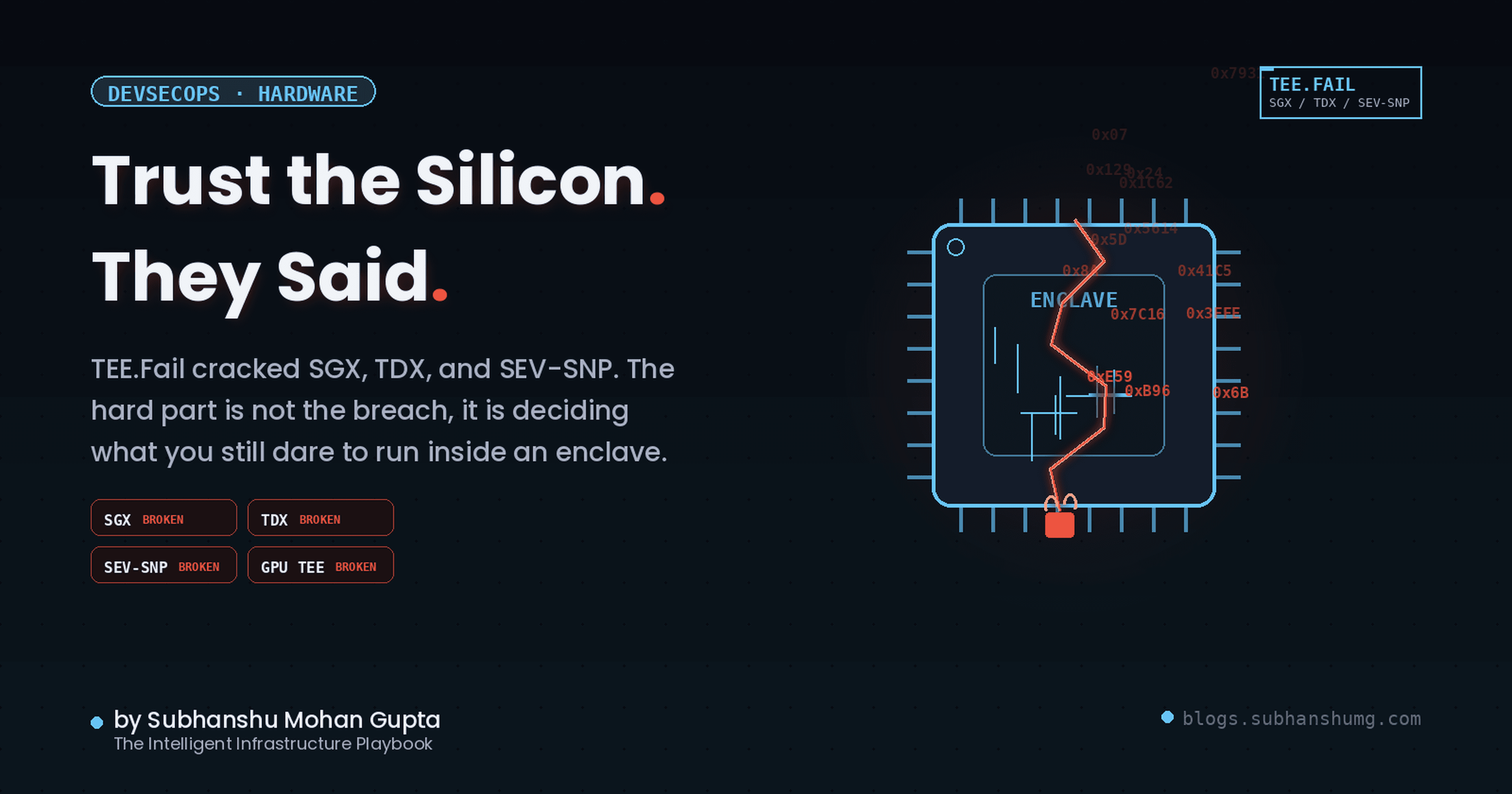 Trust the Silicon. They Said.